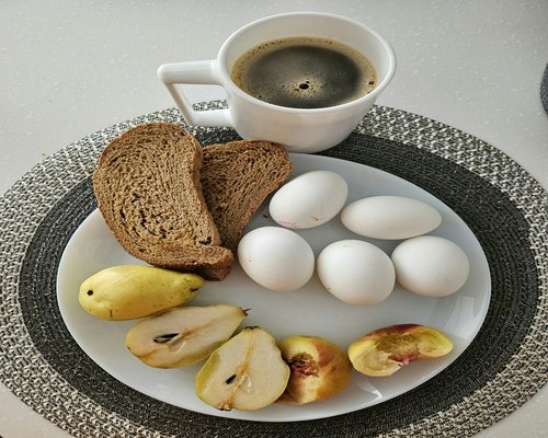 Healthy breakfast arrangement showing balance